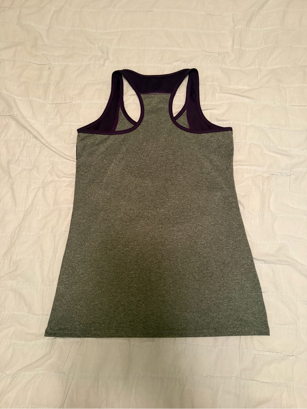 LSU Rivalry Threads Purple and Gray Racerback Tank - Picture 2 of 4